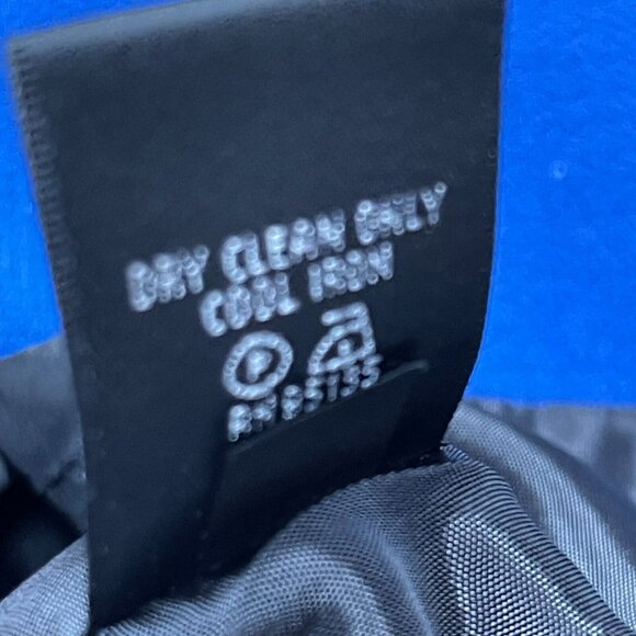 Lafayette 148 New York Womens Blue Virgin Wool Button-Front Career Jacket Blazer - Picture 4 of 9